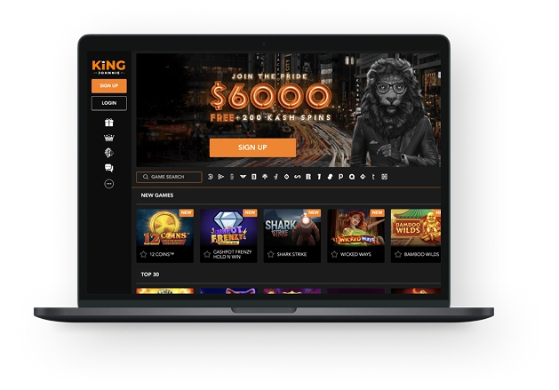King Johnnie Casino Australia Desktop